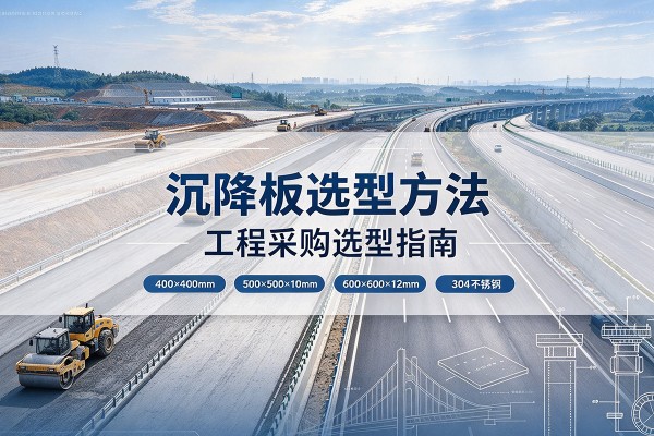 新城沉降板选择方法