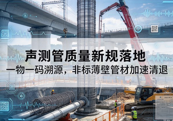 新城声测管质量新规落地，一物一码溯源，非标薄壁管材加速清退